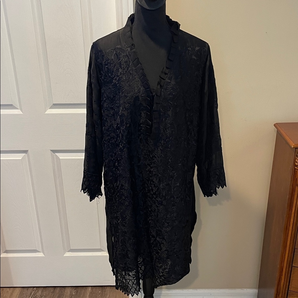 Elegant Black Midi Dress